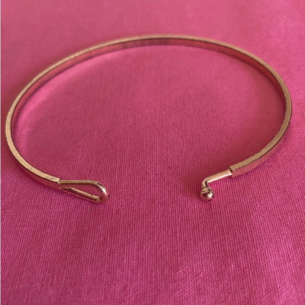 Dainty Mermaid Bangle Bracelet Rosegold Thin Metal Stella Cuff Statement Siren - Picture 3 of 5